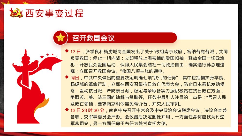 党政风纪念西安事变爱国教育PPT课件下载6