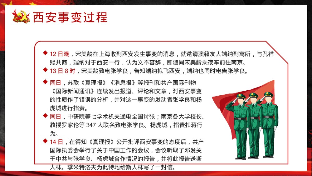 党政风纪念西安事变爱国教育PPT课件下载7