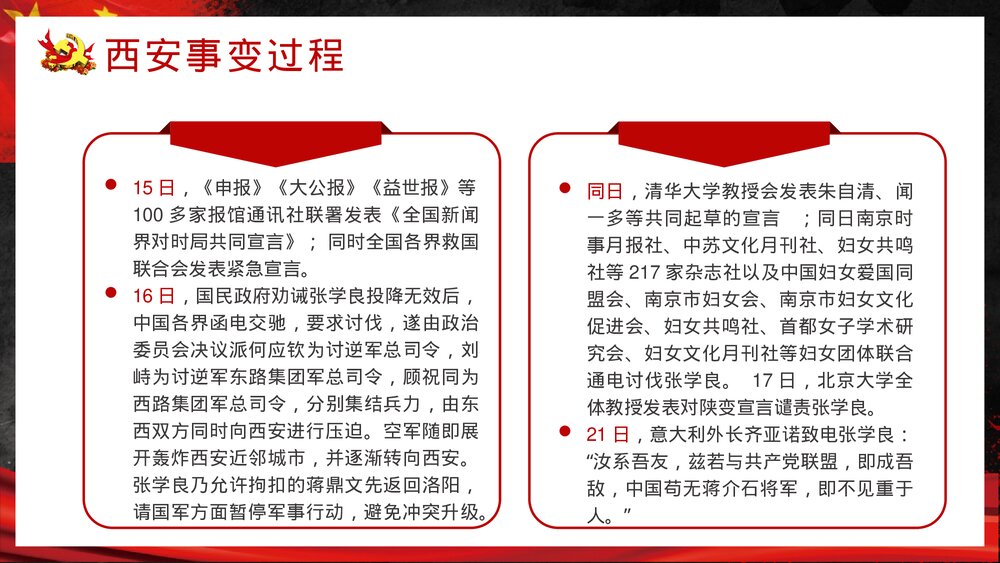 党政风纪念西安事变爱国教育PPT课件下载8
