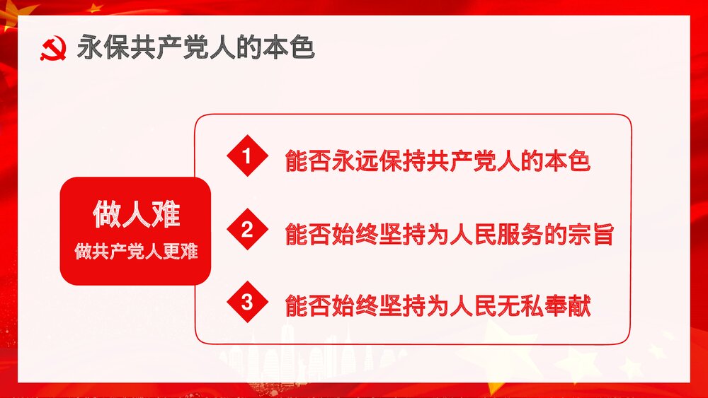 《新时代合格党员》基层党支部党风培训教育通用PPT课件下载8