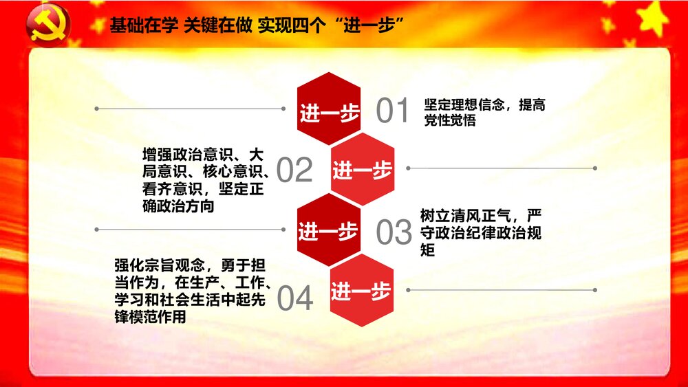 《两学一做》学习教育方案专题党课PPT课件下载9