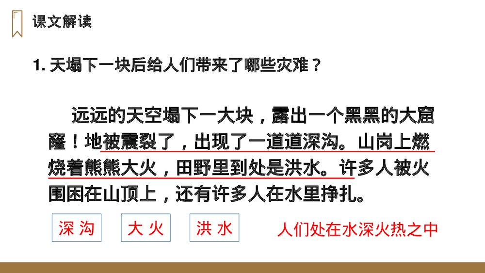 人教版四年级语文上册《女娲补天》PPT课件9