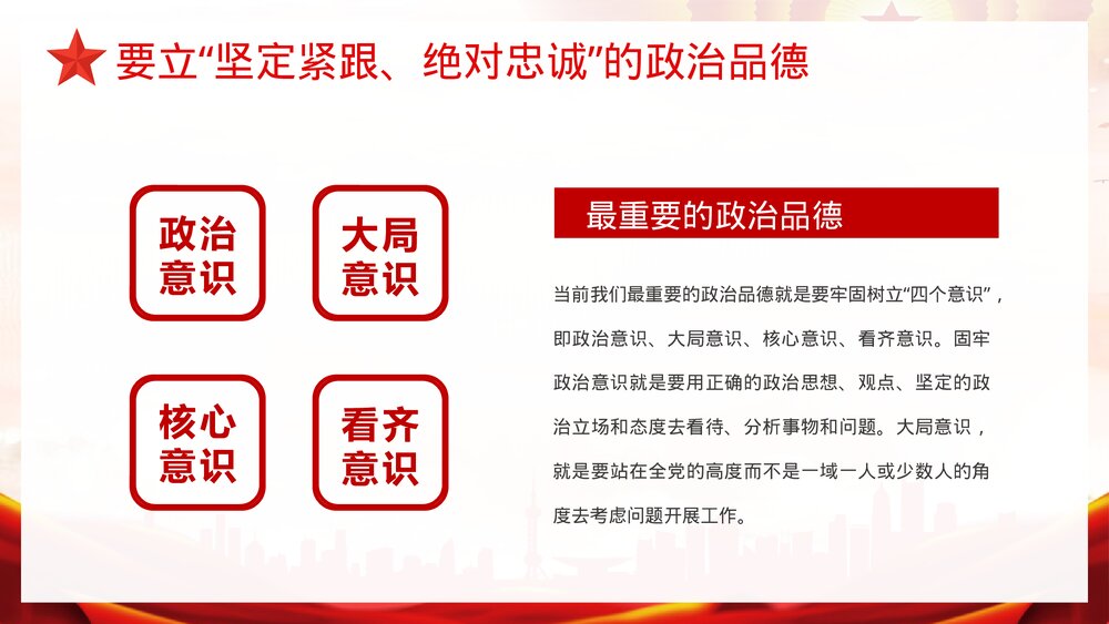 《党员领导干部要立好四德》党建党风宣传教育PPT课件下载8