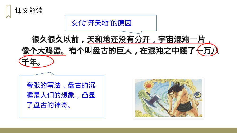 人教版四年级语文上册《盘古开天地》PPT课件9