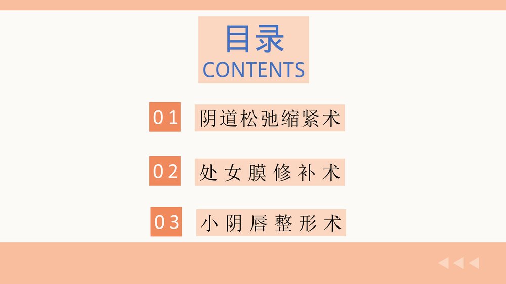 女性私密整形PPT课件（电子版·可编辑修改）2