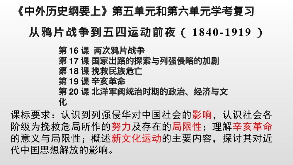 《中外历史纲要上》第5-6单元复习PPT课件(22张)1