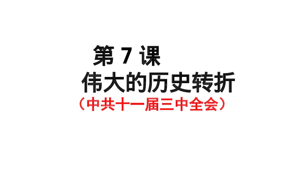 第7课 伟大的历史转折(中共十一届三中全会) PPT课件(41张)3