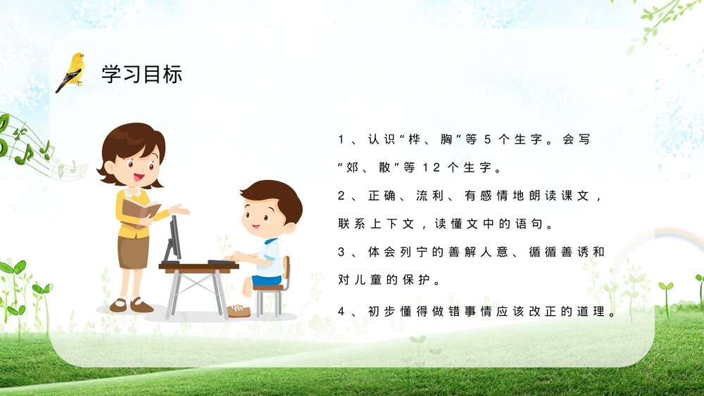 小学语文三年级上册《灰雀》知识点整理课后习题准备教育培训PPT课件3