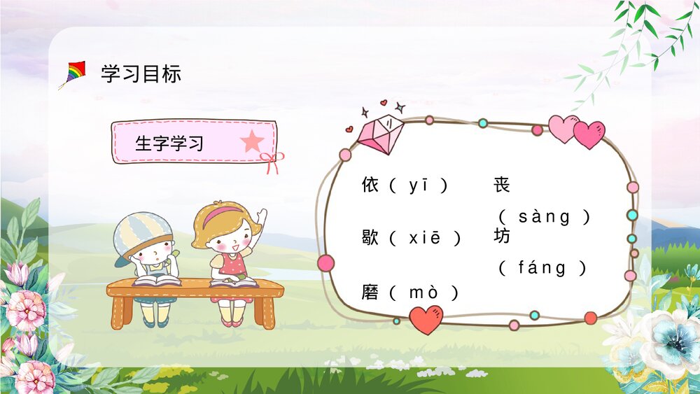 人教部编版小学三年级语文上册《风筝》教师教案设计教学方法设定PPT课件4