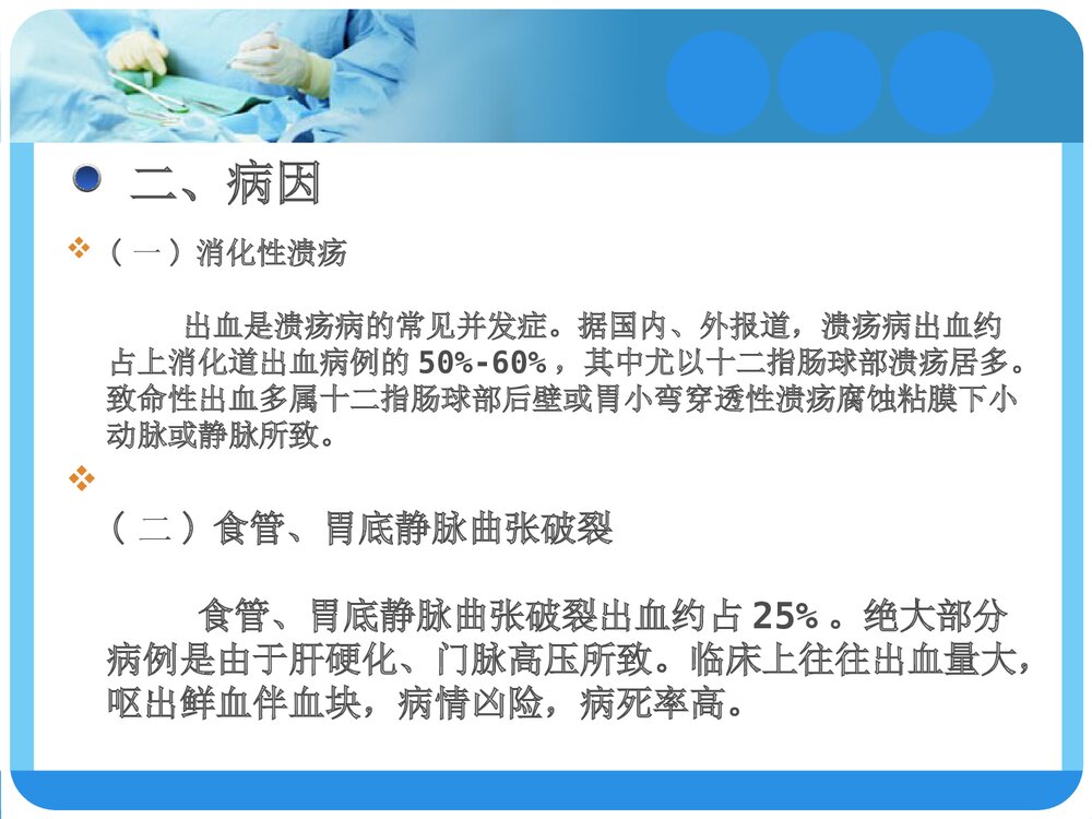 上消化道出血的诊断与治疗PPT课件下载3