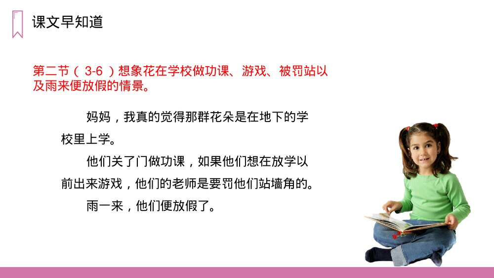 《花的学校》人教版语文三年级上册PPT课件10