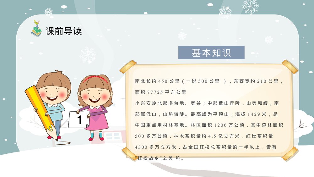 人教部编版小学语文三年级上册《美丽的小兴安岭》教学准备课后习题PPT课件8