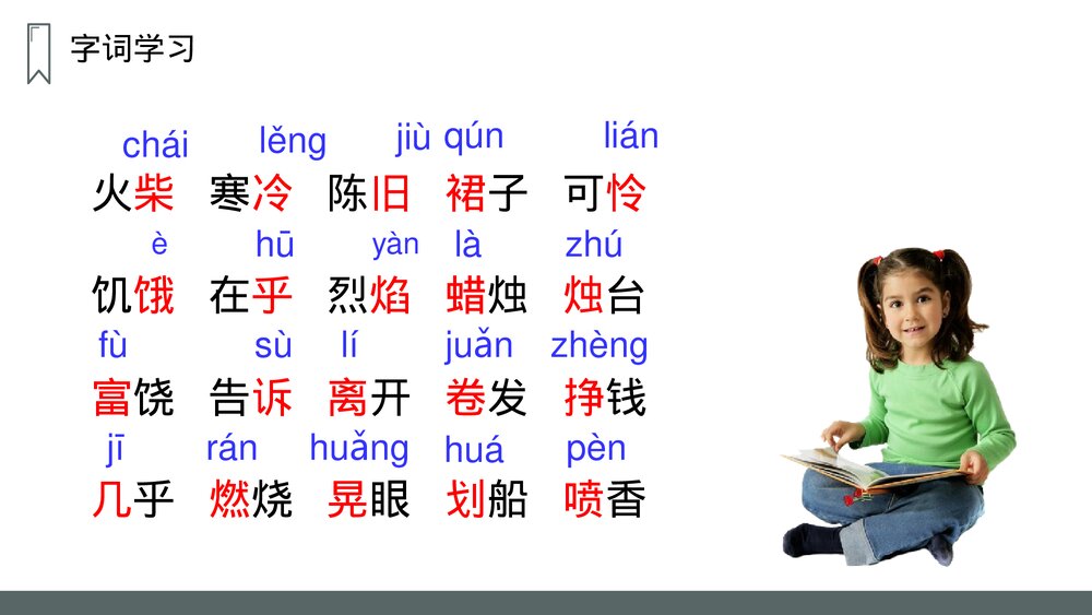 人教版语文三年级上册《卖火柴的小女孩》PPT课件5