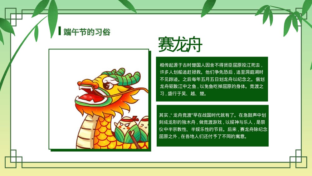 中国风端午节主题班会通用PPT课件(电子版·可编辑修改)7