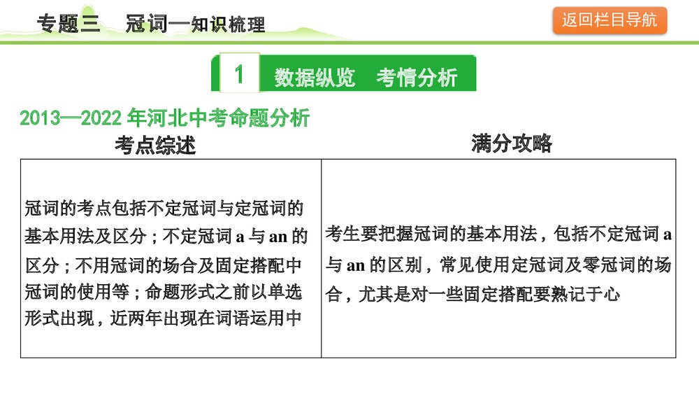 备战中考英语语法知识梳理《专题三冠词》PPT课件4