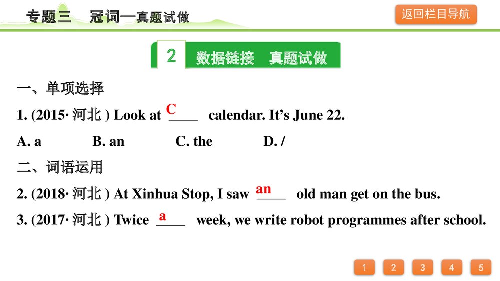 备战中考英语语法知识梳理《专题三冠词》PPT课件9