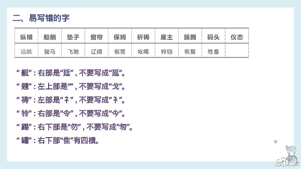 部编版五年级语文下册《第七单元知识梳理》PPT课件下载5