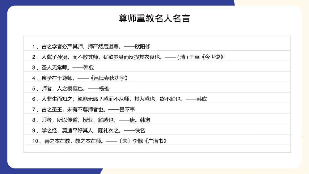 尊师重教感恩主题教育班会PPT课件下载10