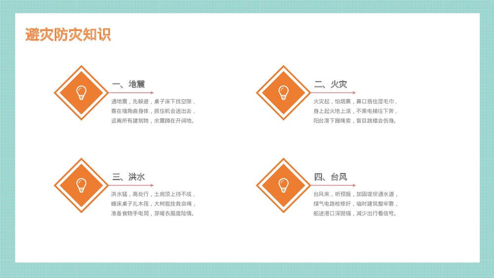 防灾减灾学生校园教育主题班会PPT课件下载9