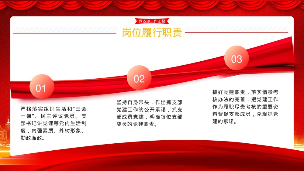 党政风·党支部书记述廉工作汇报PPT课件下载6