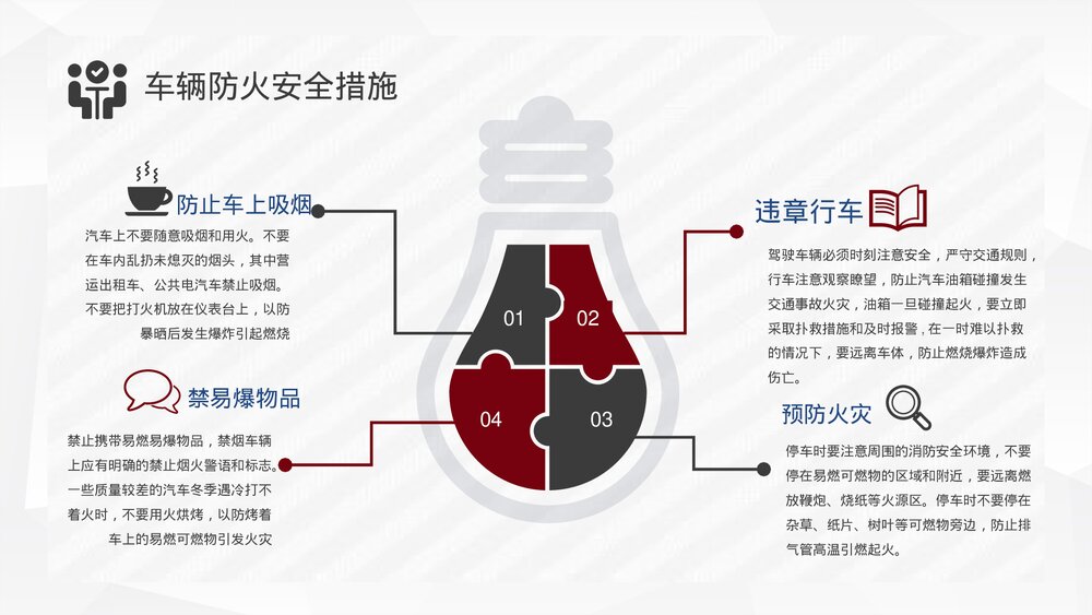 车辆防火安全措施消防安全知识夏季车辆防火安全教育PPT课件9