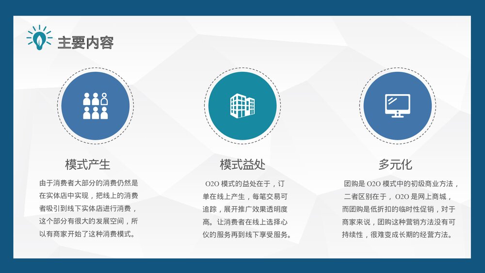 互联网电子商务案例O2O营销模式特点电商PPT课件下载8