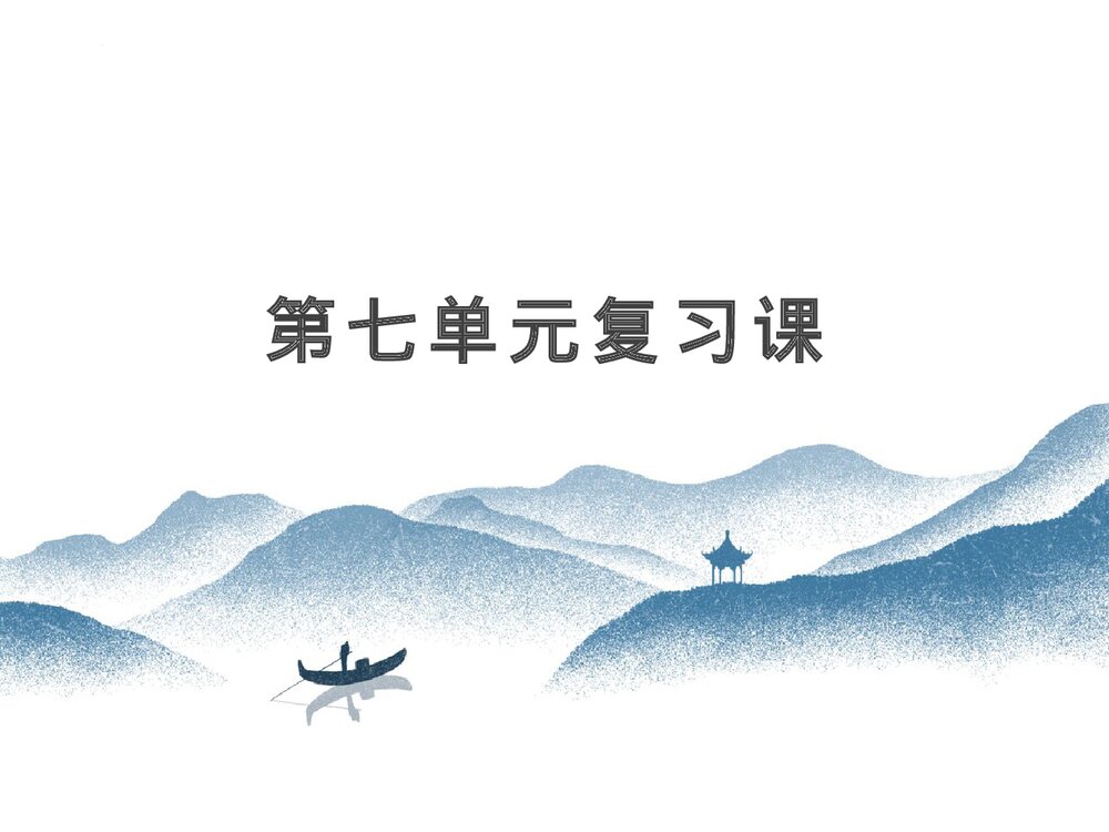 部编版四年级语文上册第7单元复习PPT课件3