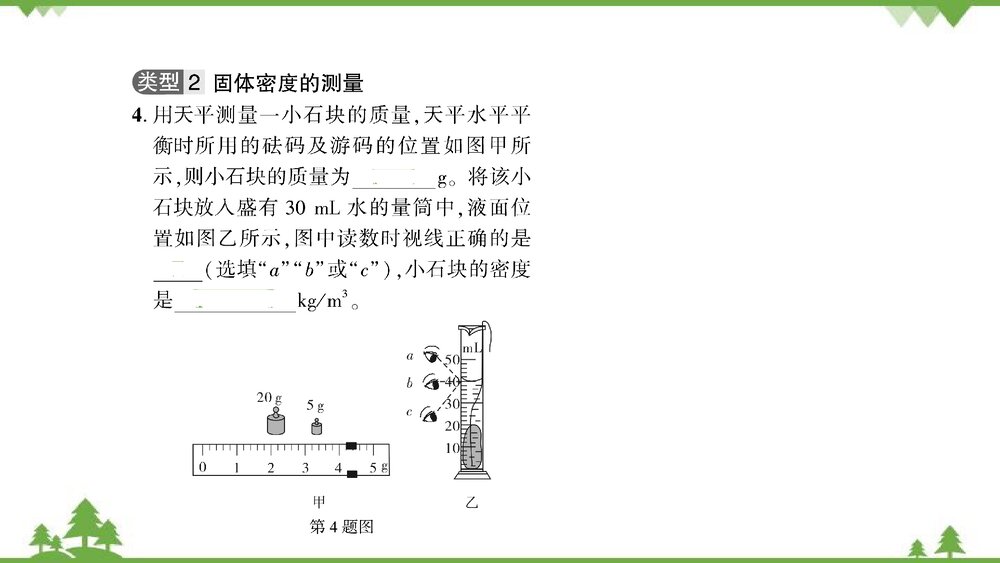 沪粤版物理八年级上册PPT课件微专题(十一)实验突破——质量和密度的测量7