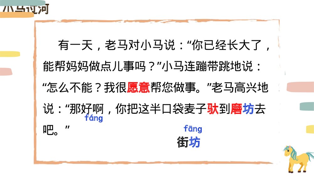 统编版小学语文二年级下册第14课《小马过河》PPT教学课件7