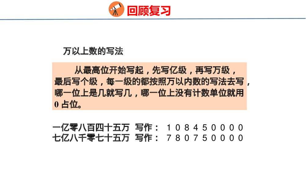 青岛版四年级数学上册《1 数与代数》回顾整理·总复习PPT课件5