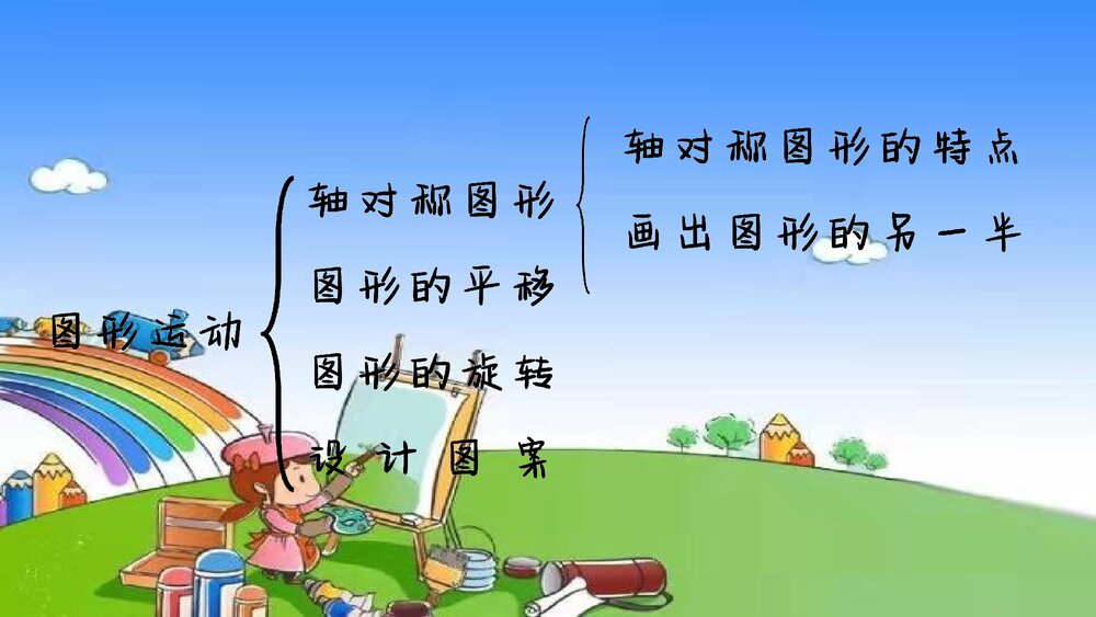 冀教版五年级数学下册《第4课时 图形的运动》整理与评价教学PPT课件2
