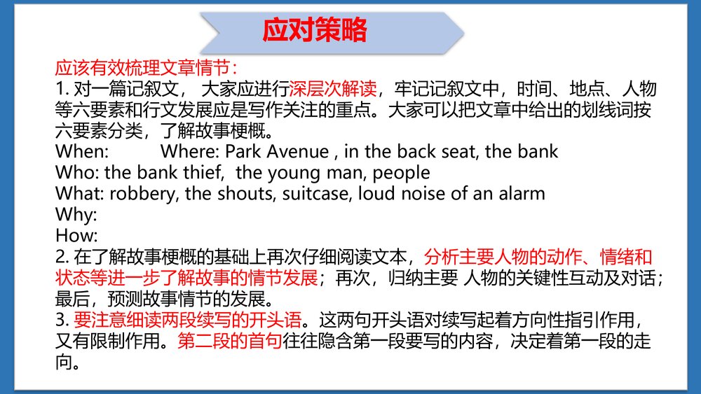 高考英语二轮复习专题故事续写（二）课件PPT4