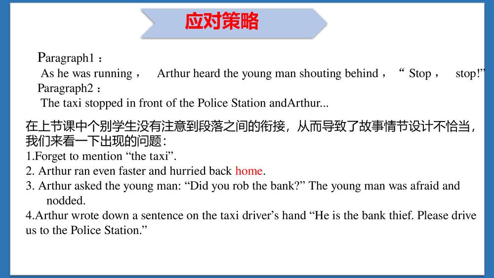 高考英语二轮复习专题故事续写（二）课件PPT5