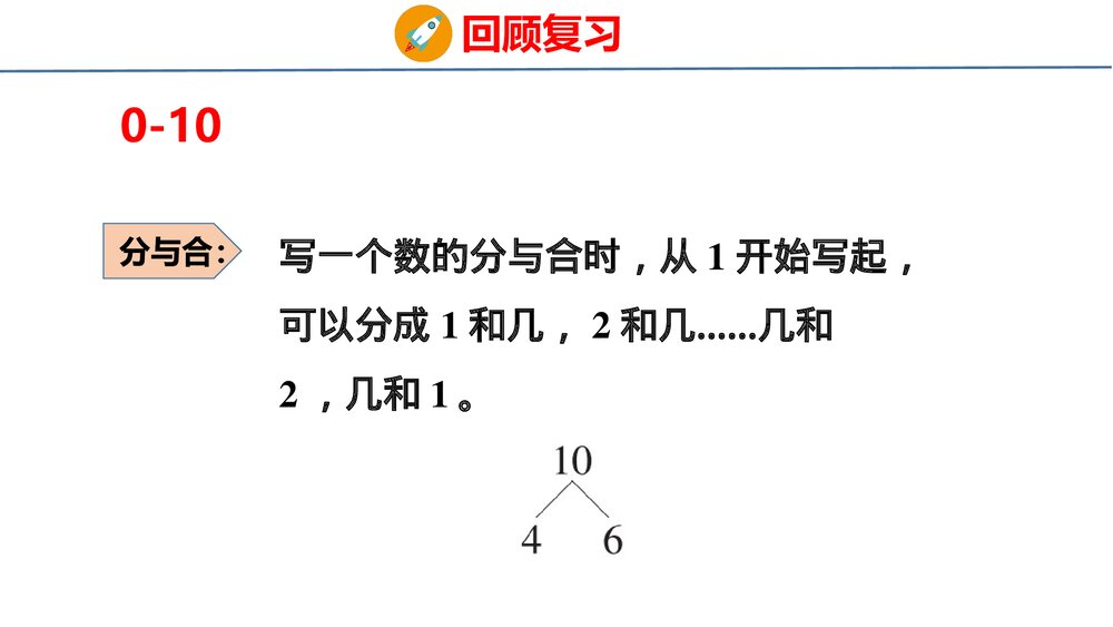 冀教版一年级数学上册《20以内数的认识》整理与复习PPT课件9