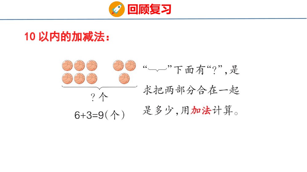 冀教版一年级数学上册《20以内的加减法与解决问题》整理与复习教学PPT课件5