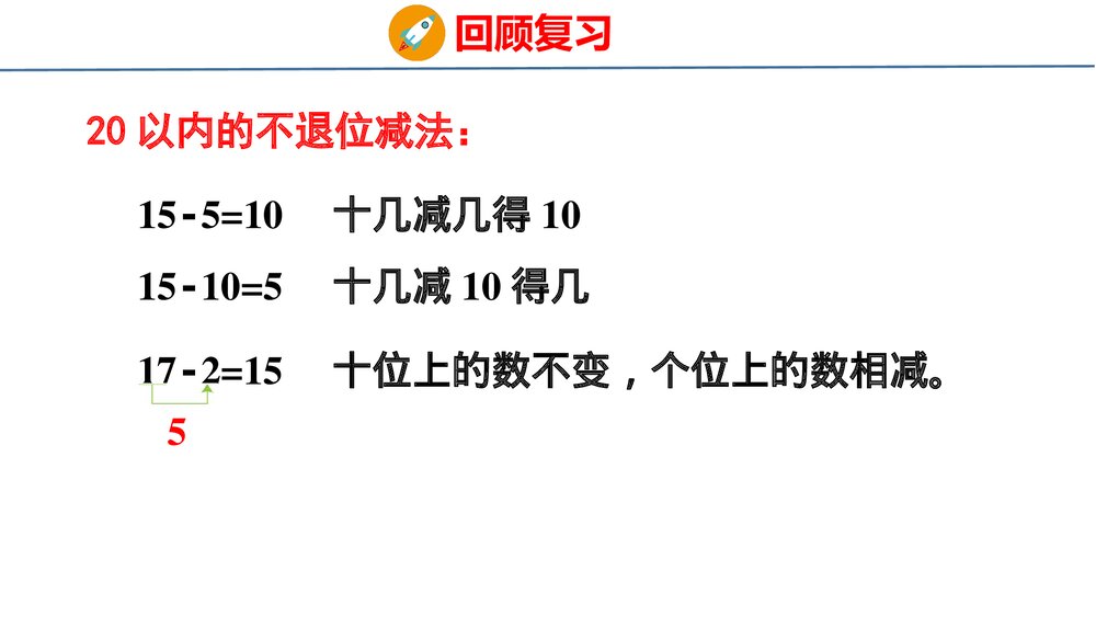 冀教版一年级数学上册《20以内的加减法与解决问题》整理与复习教学PPT课件8