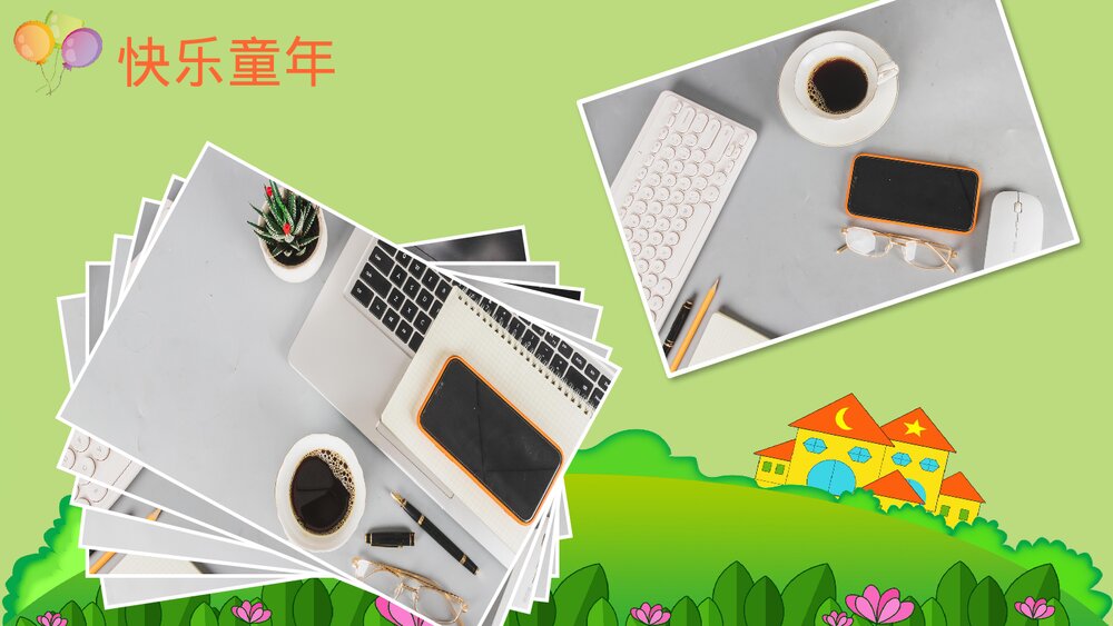 幼儿园小学毕业纪念册PPT下载6