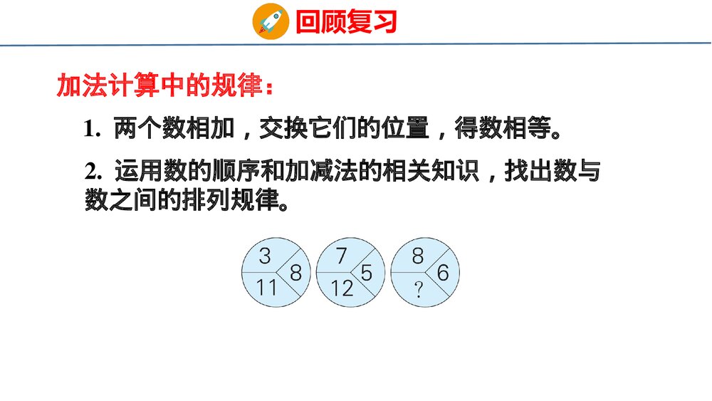 冀教版一年级数学上册《认识图形与找规律件》整理与复习PPT课件7