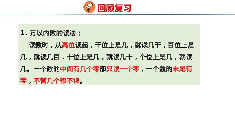 冀教版三年级数学上册《数与代数》整理与评价PPT课件4