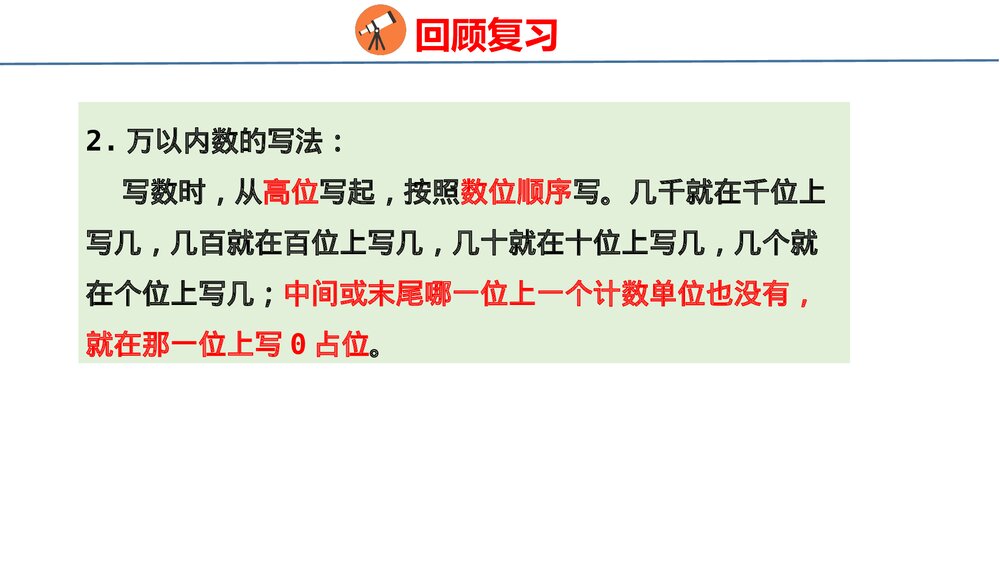 冀教版三年级数学上册《数与代数》整理与评价PPT课件5