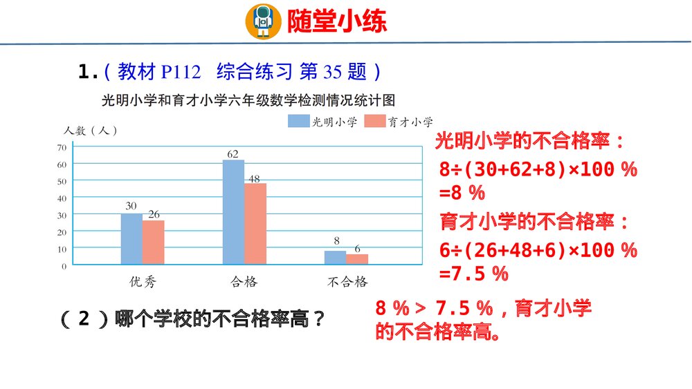 青岛版六年级数学上册《统计与概率》总复习PPT课件5