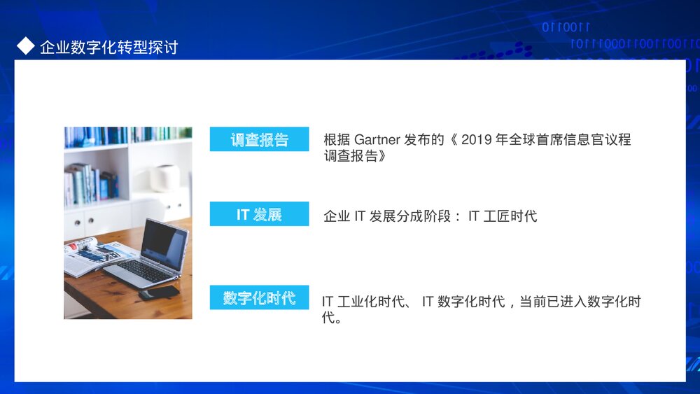 企业信息化建设发展IT数字化时代企业数字化转型探讨PPT课件(动态版)2