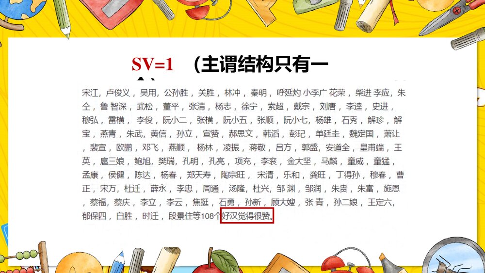 外研版英语八年级下册·五种基本句型+句子成分课件PPT下载5