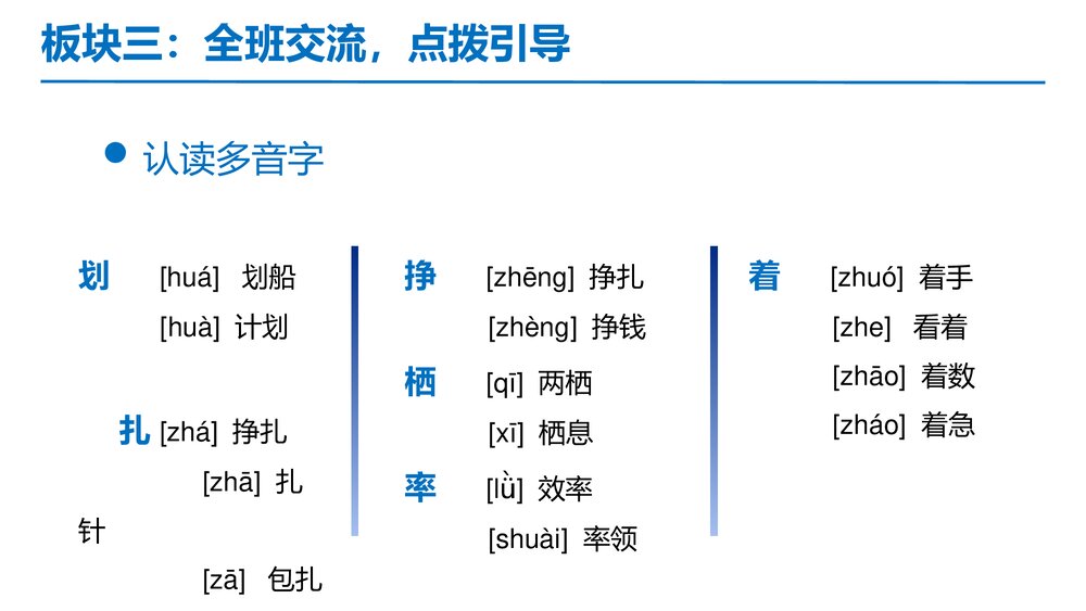 部编版四年级语文下册第二单元 第1课时 基础大闯关PPT课件下载7