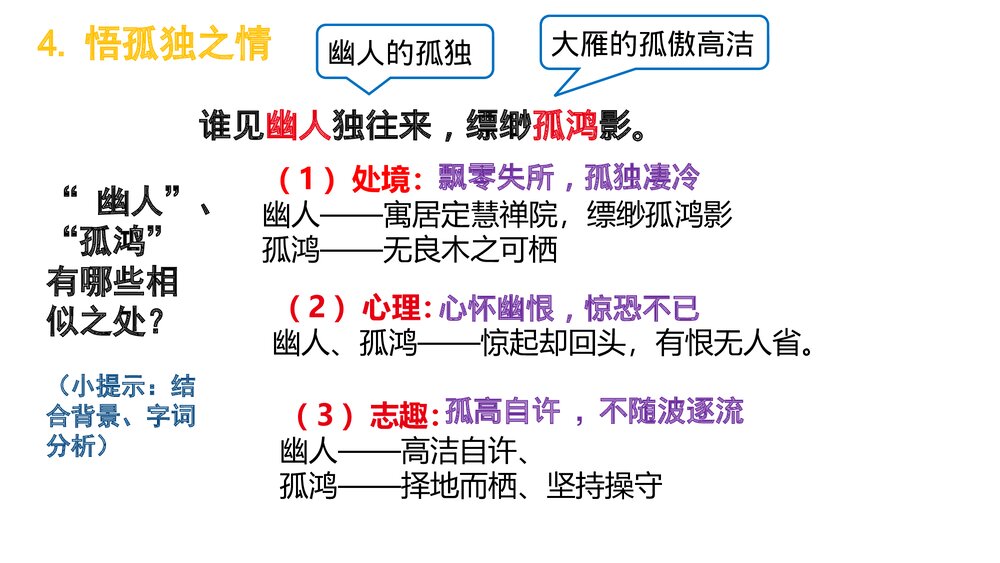 部编版八年级语文下册第六单元课外古诗词诵读《卜算子&middot;黄州定慧院寓居作》《卜算子&middot;咏梅》9