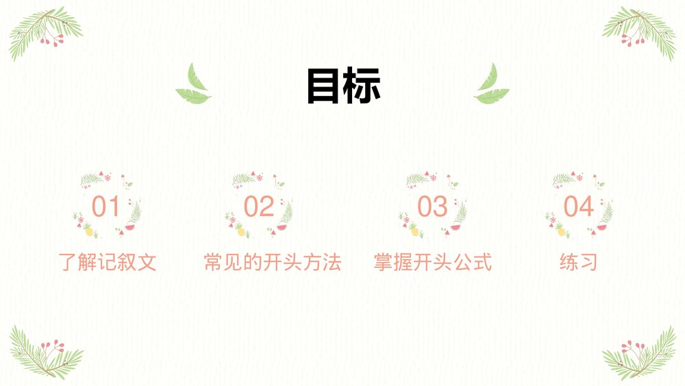 四年级语文下册作文专题·记叙文作文开头技巧PPT课件下载2