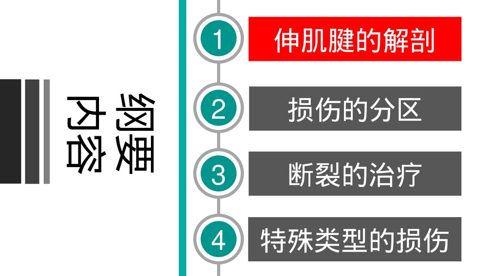 伸肌腱的损伤培训PPT课件下载(共42页·可编辑修改)4