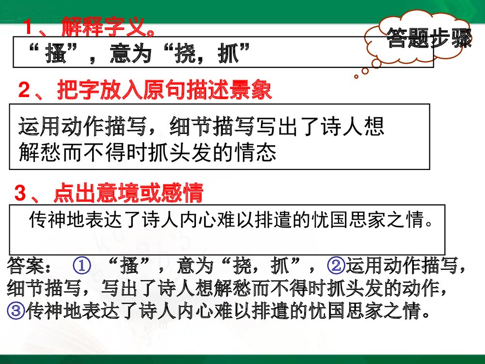 部编版八年级语文下册·诗词赏析专项复习PPT课件下载9