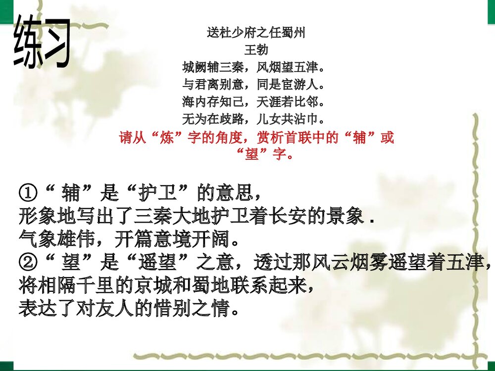 部编版八年级语文下册·诗词赏析专项复习PPT课件下载10