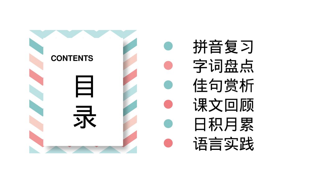 统编版六年级语文下册第一单元复习课件PPT下载2